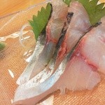 はま秀焼酎茶屋 - あじ刺身