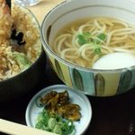 銀座木屋 - ランチの天丼セット（９９０円）