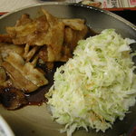 Yoshinoya - 豚焼定食（ライス、みそ汁付き）　￥490