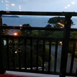 蒲郡クラシックホテル - テラス席からの竹島