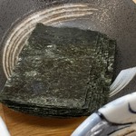 自家製麺 然 - トッピング 海苔(￥100円)