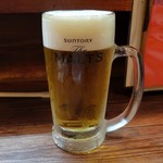 いかやき やまげん - 生ビール