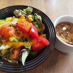 トラットリア バンビーナ 高崎アリーナ店 - サラダ・スープ（パスタランチセット）