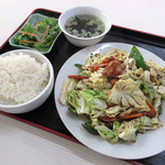福園 - ホイコーロー定食(2019/05/13撮影)