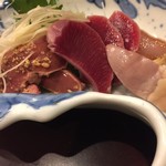 鳥田中 - 湯引きです　いつもながら美味し過ぎる