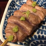 鳥田中 - 京鴨サビ焼きとは恐れ入りました　あっさりとしていて旨味が強い　脂がさらりとしています