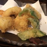 鮮肴炭焼 木陰 - 鱧の天ぷら