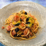 RISTORANTE To the Door - ナスとトマトのパスタ