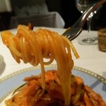 秋なすとしめじのトマトパスタ