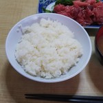 かねまつ食堂 - 中落ち定食(1000円)のご飯