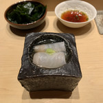 鮨 由う - 北海道産 鮫鰈  煎り酒で