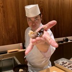 鮨 由う - トリ貝 照寿司風で