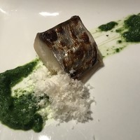 味とく家 - 鰆の西京焼：ほうれん草のソース・パルミジャーノ・レッジャーノ