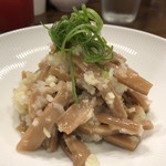 創作麺工房 鳴龍 - 「メンマ（ネギソース）」300円