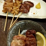 焼きとん すえひろ - 焼きトン5種盛　760円