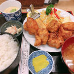 河辺ドライブイン - 鳥からあげ定食