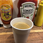 ショーグンバーガー - セットのホットコーヒー