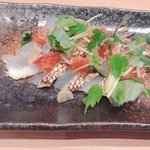 天ぷらとワイン 小島 - タイのカルパッチョ