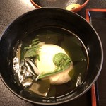 はり清 - 煮物 桜海老と筍の真丈