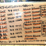 ざんぐり綾富 - メニュー