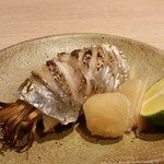 すぎ乃 - 太刀魚の舞茸包み焼き