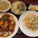 紹興飯店 - 酢豚・チャーハンセット