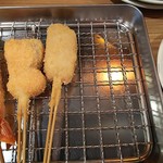 くし菜 - 赤海老、サーモン、豚肉