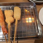 くし菜 - 赤海老、サーモン、豚肉