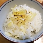 ラーメン巌哲 - 創作塩つけ麺「胡椒鯛〜フィッシュティッカ風〜」茶漬け