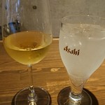 Dining Bar KISAKU - 白ワイン＆レモンサワ－