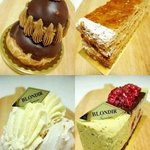 ブロンディール - “ルリジューズ、ミルフィーユ、ムラングシャンティ、デリス ピスターシュ”