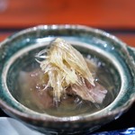 新富町 湯浅 - 上湯スープ　フカヒレ　梅山豚と黒米の団子
