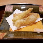 Mizushima - 揚物 無花果、筍、ヒラメ、ベビーコーン