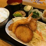Ouchinogohan Karen - H.31.3.19.昼 ミックスフライ定食 850円税込