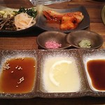 和牛 まつした - ●お任せ160g 8500＋追加単品(ﾗﾑｼﾝ100ｇ 3300＋ﾎﾙﾉﾝ500)＋小瓶ﾋﾞｰﾙ680+生ﾋﾞｰﾙ780＋SW5000=18,760円 2019年05月