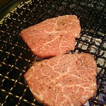 和牛 まつした - ●お任せ160g 8500＋追加単品(ﾗﾑｼﾝ100ｇ 3300＋ﾎﾙﾉﾝ500)＋小瓶ﾋﾞｰﾙ680+生ﾋﾞｰﾙ780＋SW5000=18,760円 2019年05月