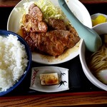 さかえや飯店 - 焼肉定食750円+ミニラーメン200円