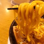 ラーメン おこじょ - ピンボケやらかした14番極太麺