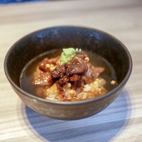 柳橋焼にく わにく - 最後は出汁茶漬けで頂きます。