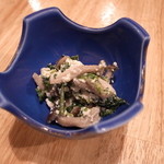 まごわやさしい - しめじと春菊の生海苔白和え