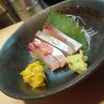 割烹くずし 徳多和良 - 縞あじ刺￥３１５