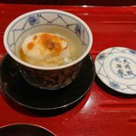 銀座 しのはら - 焼き白子の蒸寿司