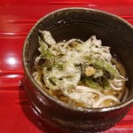 銀座 しのはら - 山菜天ぷら蕎麦