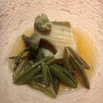 赤坂 渡なべ - 黒鮑　ジュンサイ