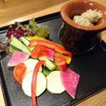 Washoku Torattoria Kinari - 朝採り野菜のバーニャカウダ