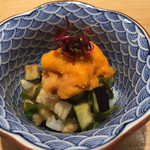 喜一 - 雲丹と夏野菜