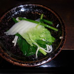 しゃぶ禅 - 　しゃぶしゃぶのスープで調理した野菜各種・その１です。