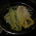 しゃぶ禅 - 　しゃぶしゃぶのスープで調理した野菜各種・その２です。