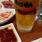 Yakiniku Reimen Yamanakaya - 生ビール頂きま～す