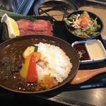 Nijiiro Biyori - ランチ特別メニュー  牛タン煮込みカレー御膳
